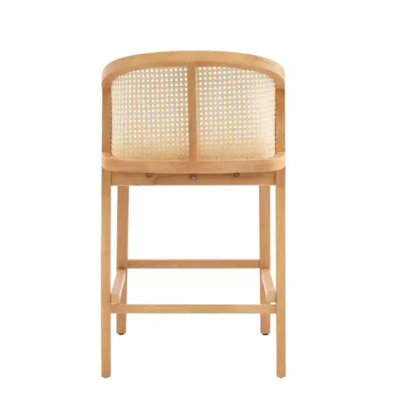 Christopher Knight Home Mansoor Rattan and Rubberwood Upholstered Counter Stools