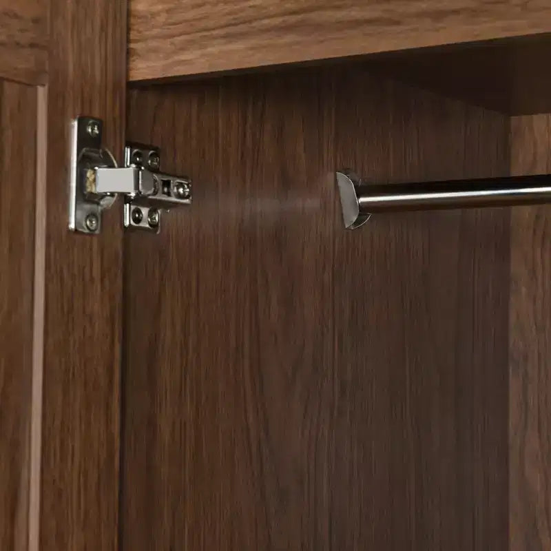 4 Door Wardrobe Armoire Closet with 2 Drawers