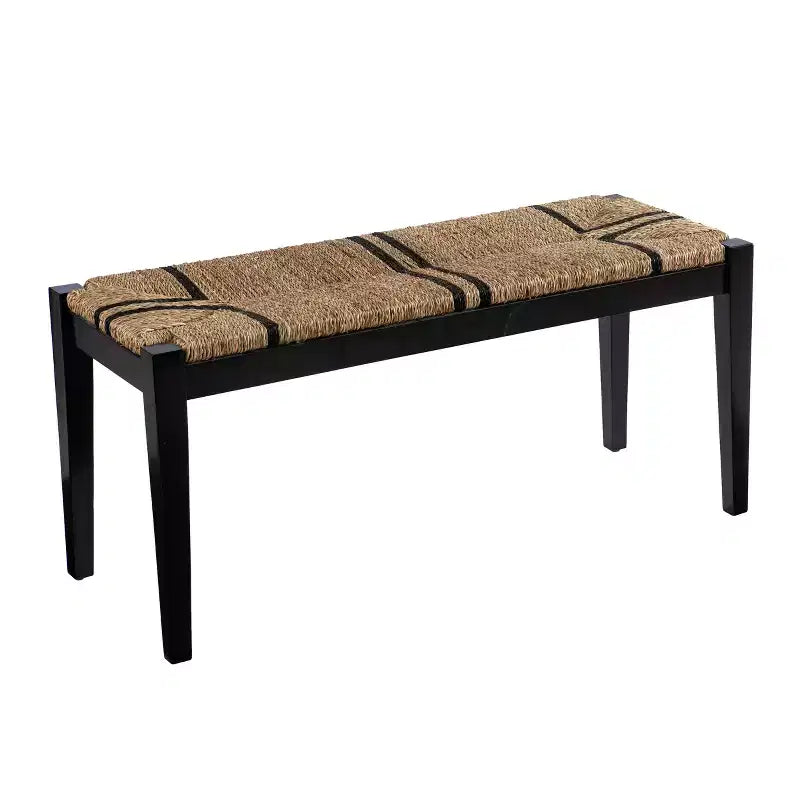 Gallocano Seagrass Bench - Black - SEI