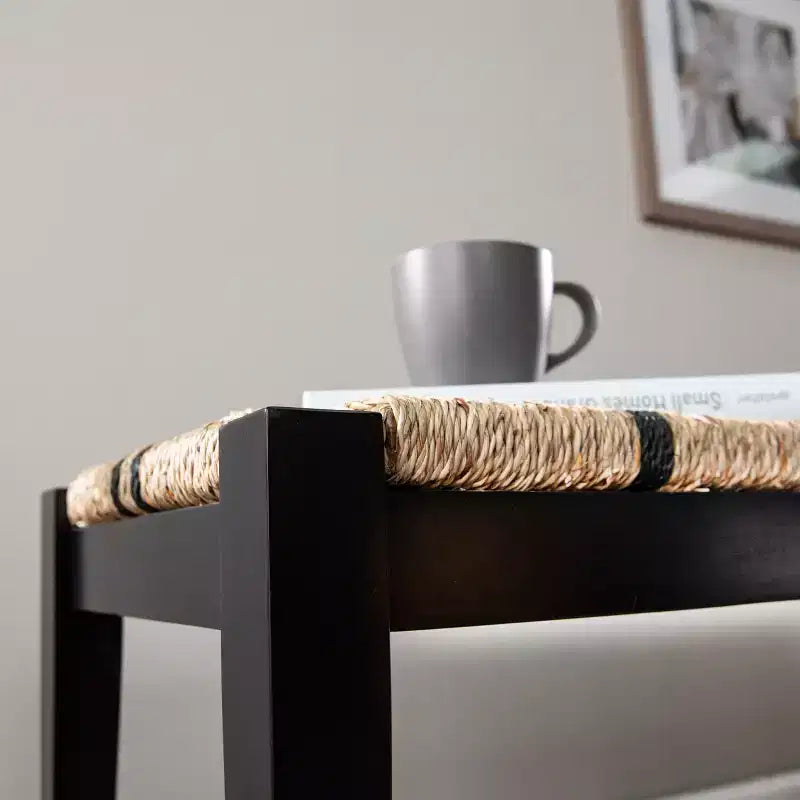 Gallocano Seagrass Bench - Black - SEI