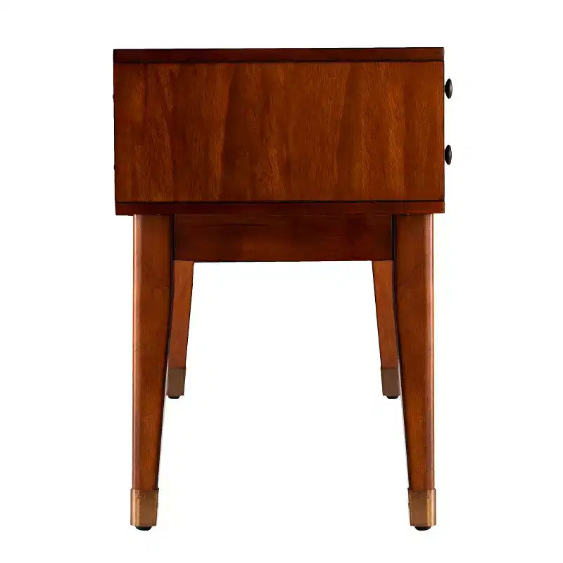 Rhoda Upholstered Bench with Storage - Brown - SEI