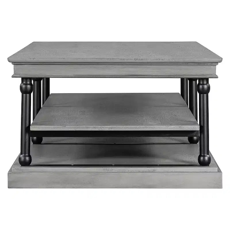 Christopher Knight Home Cortez Modern 55 Wood Coffee Table with 2 Open Storage Shelves