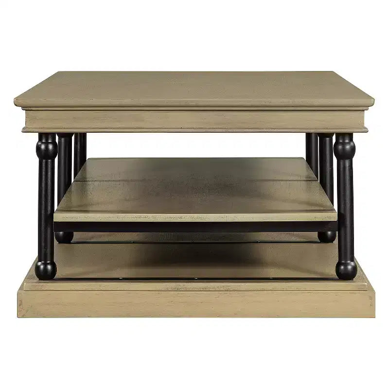 Christopher Knight Home Cortez Modern 55 Wood Coffee Table with 2 Open Storage Shelves