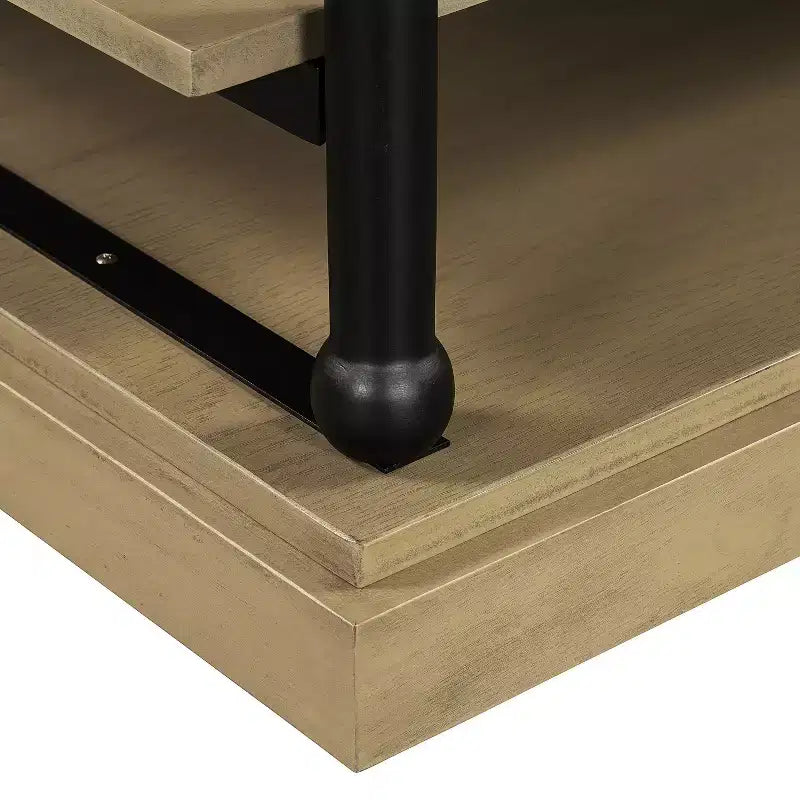 Christopher Knight Home Cortez Modern 55 Wood Coffee Table with 2 Open Storage Shelves