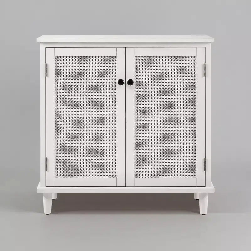 Cane Wicker Cabinet Sideboard