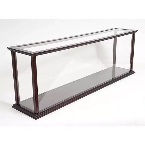 HomeRoots 39 Dark Brown Glass Standard Display Stand