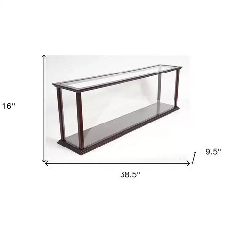 Supporto espositivo standard in vetro marrone scuro da 39"