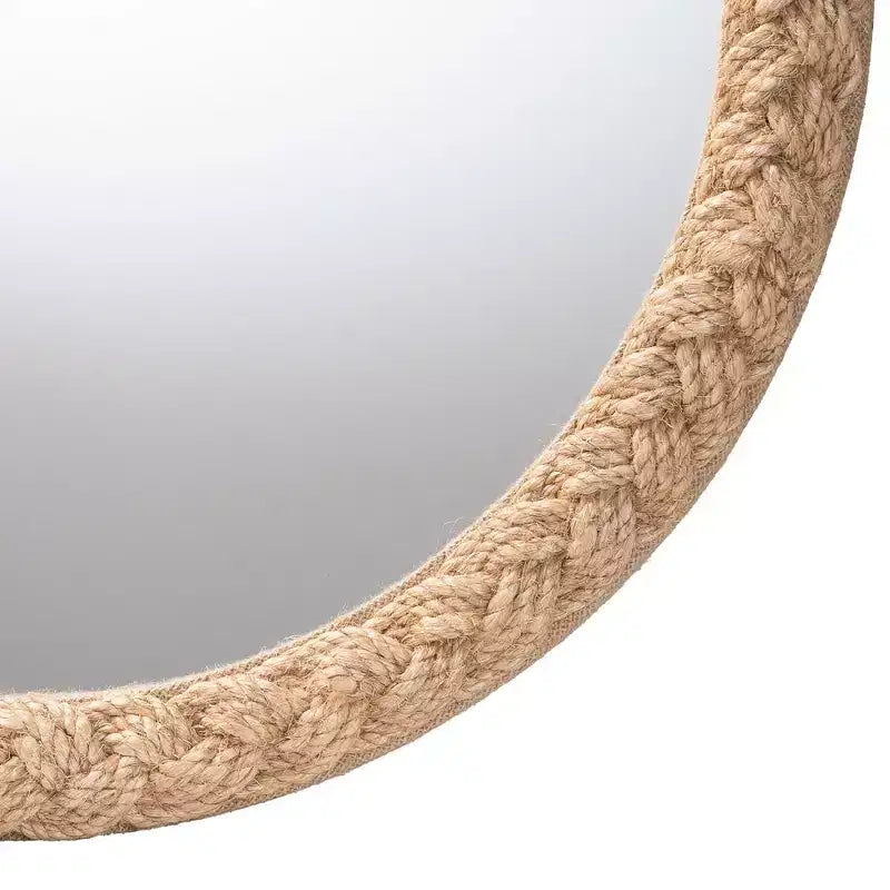 bali & pari Shara Coastal Braided Rope Accent Mirror