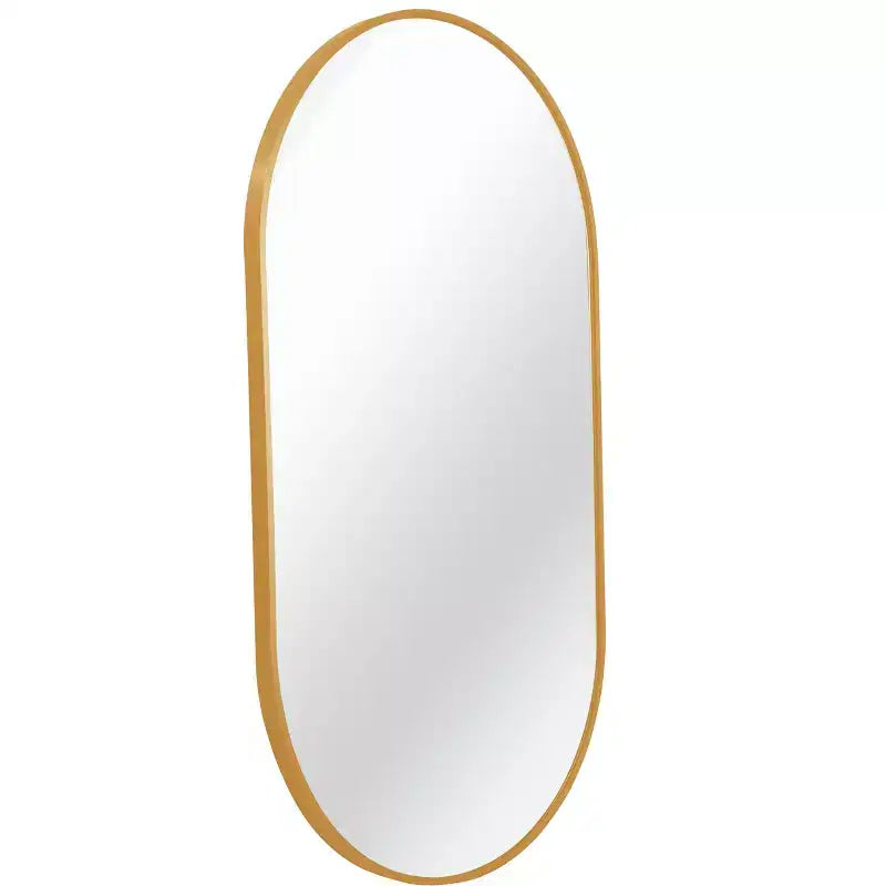 Gold 20 x 28 Inch Metal Oval Mirror