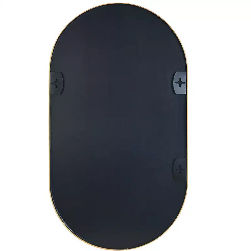 Gold 20 x 28 Inch Metal Oval Mirror