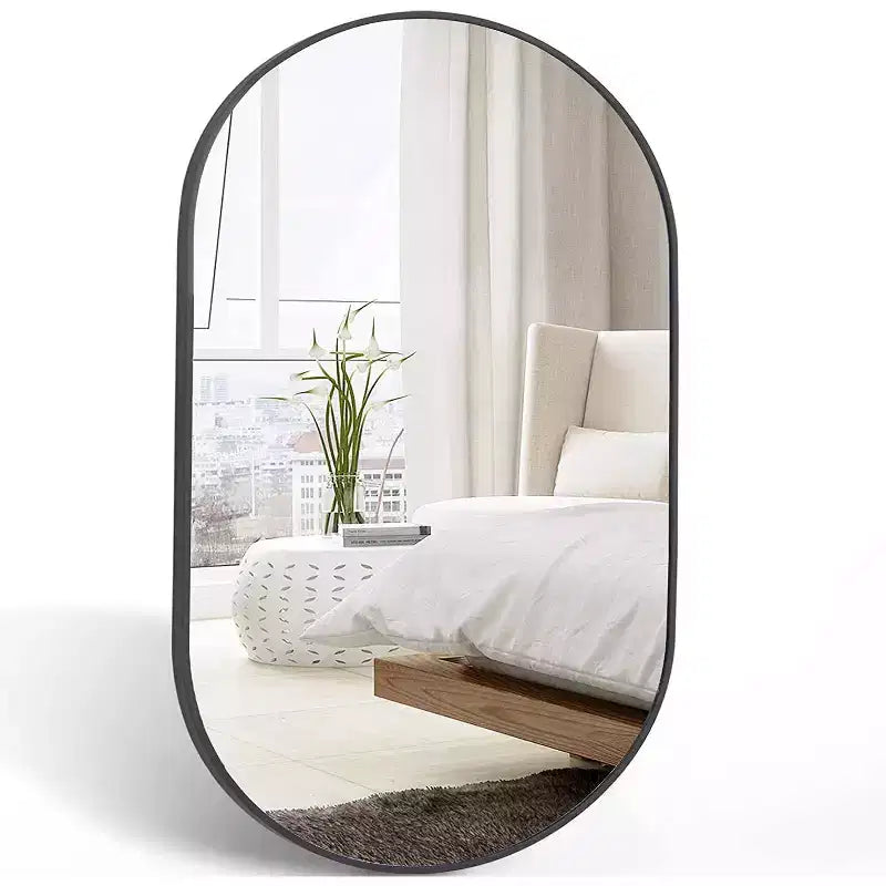 Gold 20 x 28 Inch Metal Oval Mirror