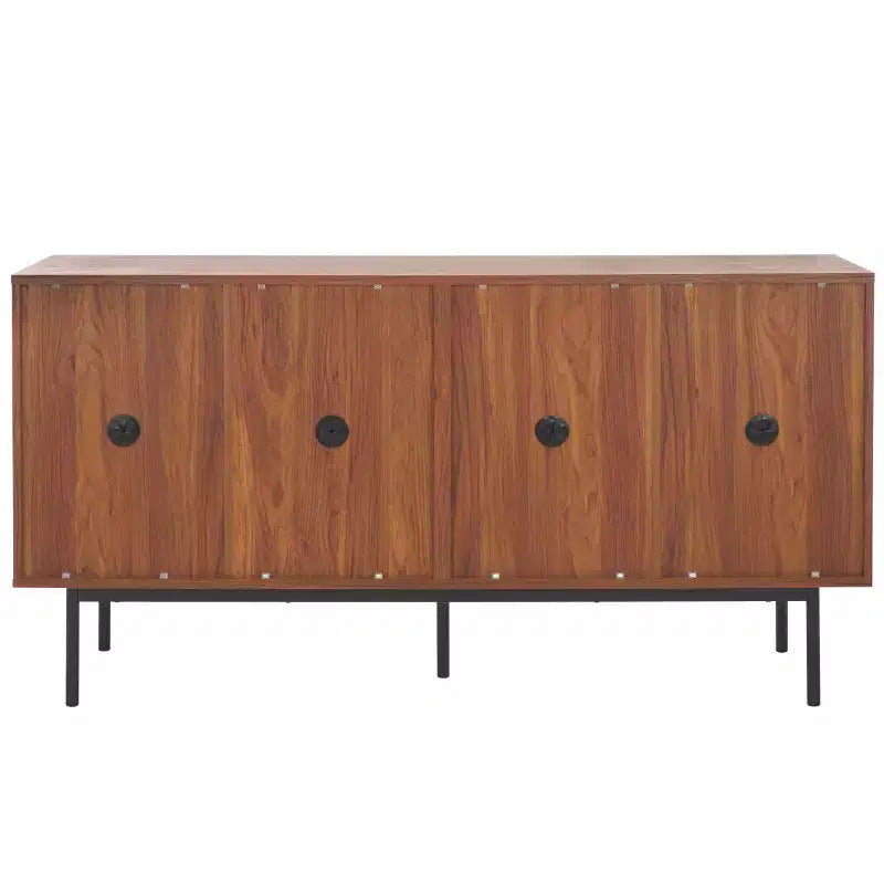 4 Door Sideboard / Media Stand with Adjustable Shelves and Cable Management