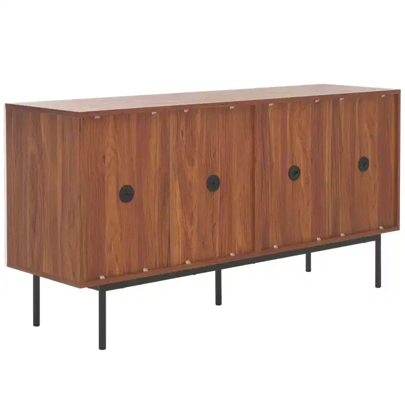 4 Door Sideboard / Media Stand with Adjustable Shelves and Cable Management