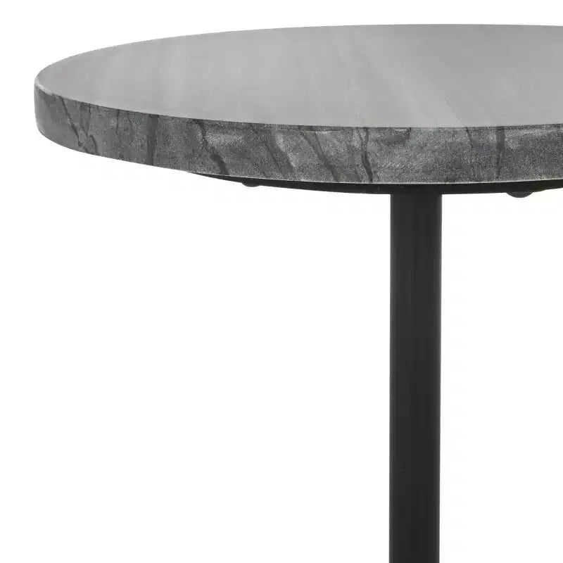 Sumer Drink Table - ACC3720 - Grey Marble/Black - Safavieh