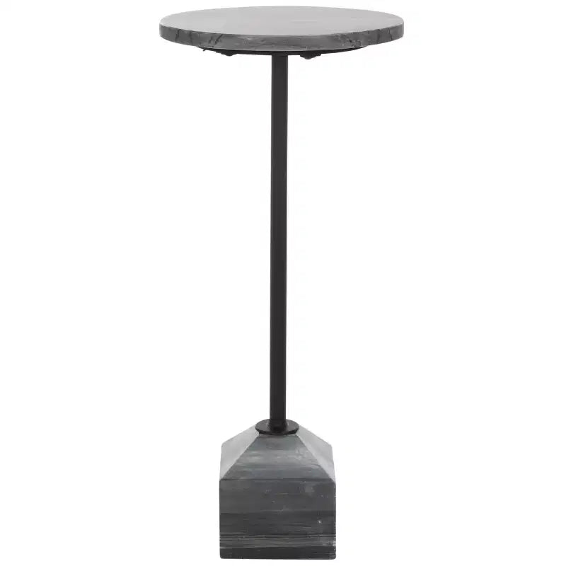 Sumer Drink Table - ACC3720 - Grey Marble/Black - Safavieh