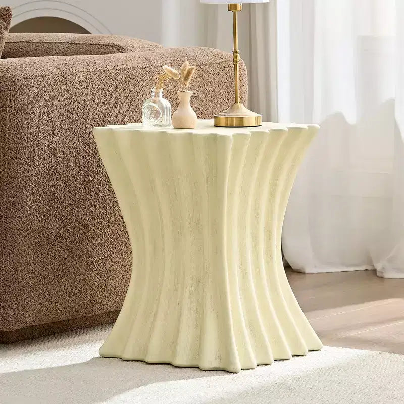 Square/Oval Coffee Table Set — Cocktail Table, Center Table, Sofa Side Table, No Assembly Needed, Beige