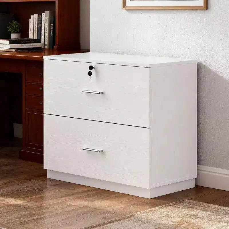 Karl Home2 Wide Drawer File Cabinet Flat Panel Design Single Lock