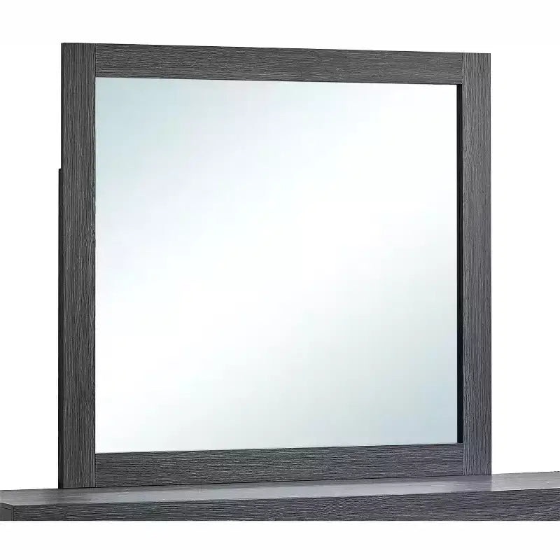 Passion Furniture Plano 39 in. W x 37 in. H Rectangle Wood Frame Dresser Mirror
