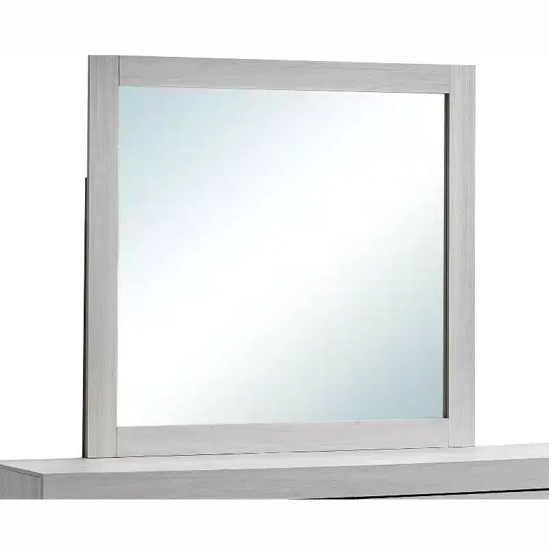 Passion Furniture Plano 39 in. W x 37 in. H Rectangle Wood Frame Dresser Mirror