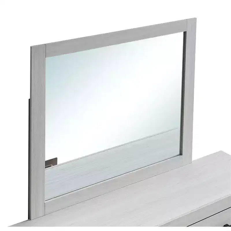 Passion Furniture Plano 39 in. W x 37 in. H Rectangle Wood Frame Dresser Mirror