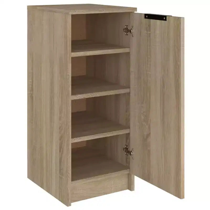 Shoe Cabinet, Sonoma Oak Engineered Wood, 11.8 x 13.8 x 27.6 in