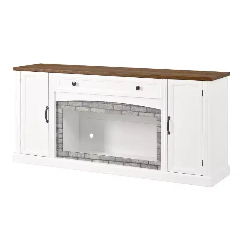 Modern TV Stand for TVs up to 70" with Drawer and Cabinets