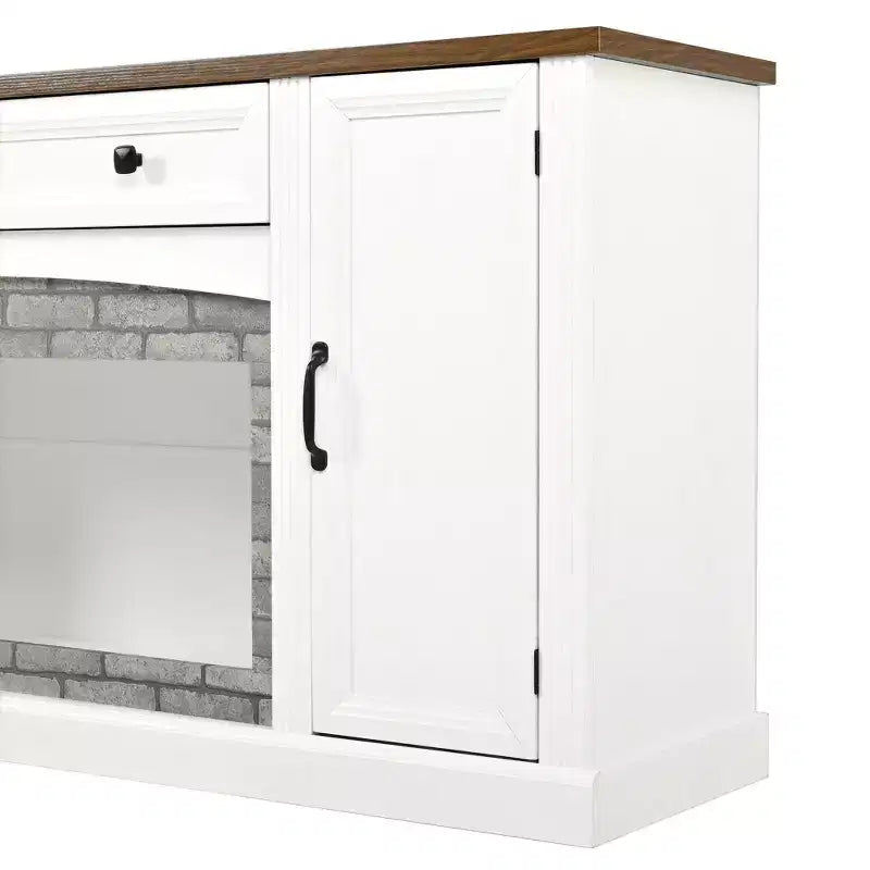Modern TV Stand for TVs up to 70" with Drawer and Cabinets