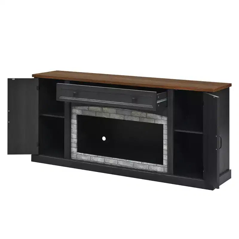 Modern TV Stand for TVs up to 70" with Drawer and Cabinets