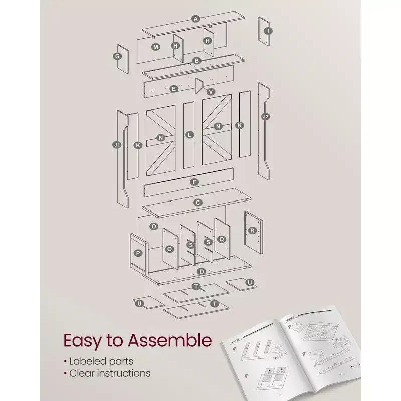 VASAGLE Hall Tree with Bench and Shoe Storage, Coat Rack with Shoe Bench, Entryway Furniture, 16 Open Compartments, 6 Tri-Hooks